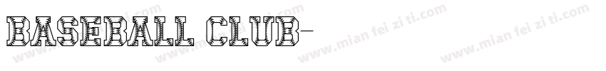 Baseball Club字体转换